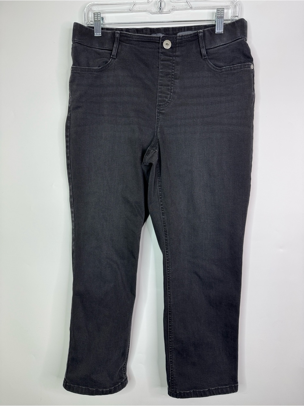 J.Jill Denim High Rise Black Cropped Jeans Size 8